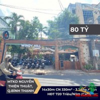 ​MẶT TIỀN NGUYỄN THIỆN THUẬT, P24, BÌNH THẠNH – ĐẤT ĐẸP 14M NGANG​ - Giá 80 tỷ